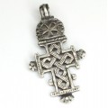 veche cruce coptica. pandant din argint. Etiopia